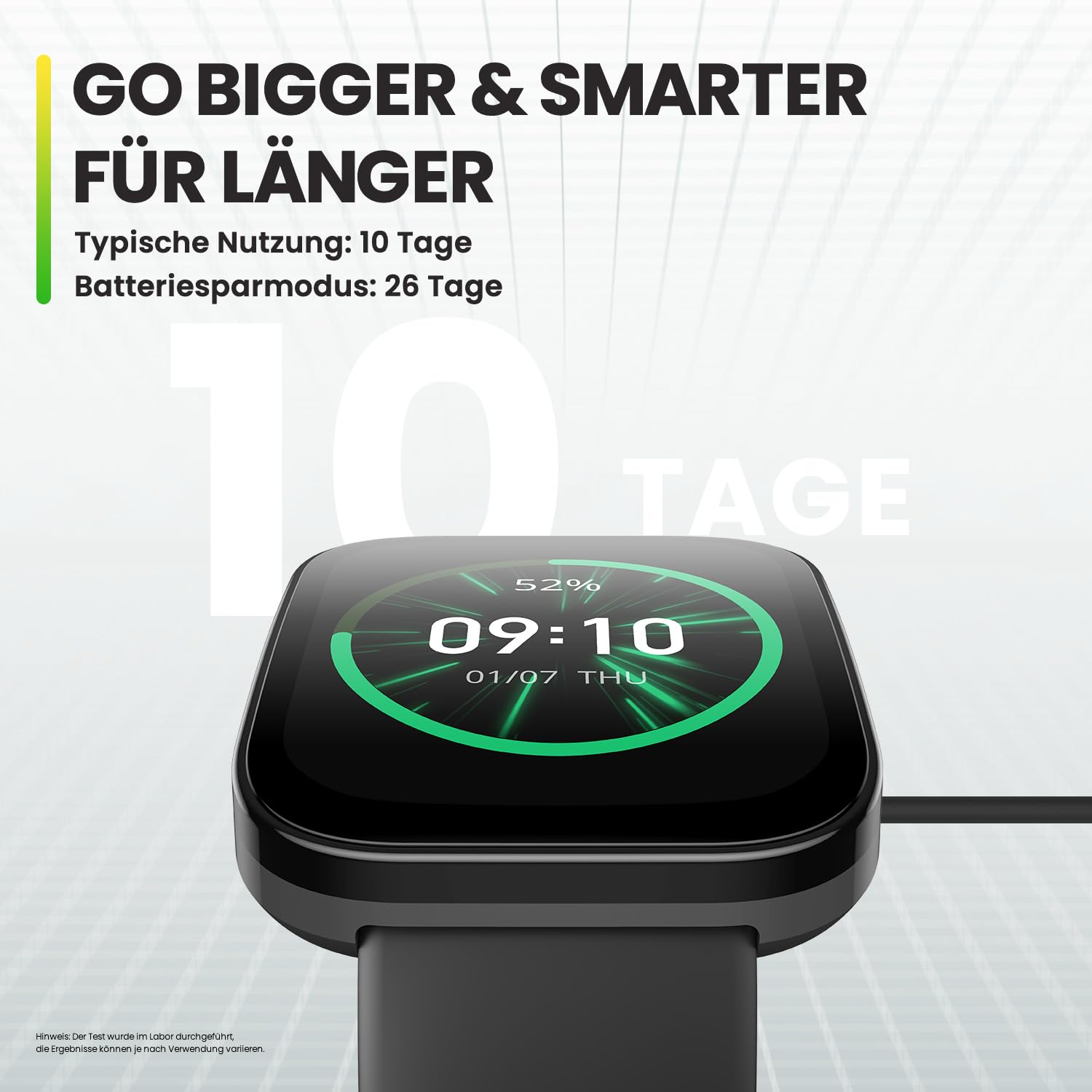 Amazfit Bip 5 Smartwatch mit Herzfrequenz, 1,91" Display, 120 Sportmodi, Bluetooth-Anruf, GPS, Alexa, SpO2-Monitor, 10 Tage Akkulaufzeit