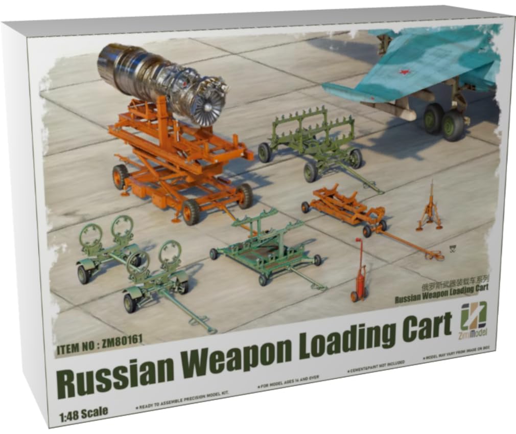 Amazon | ジミモデル 1/48 ロシア製武器積載カート w/フィギュア