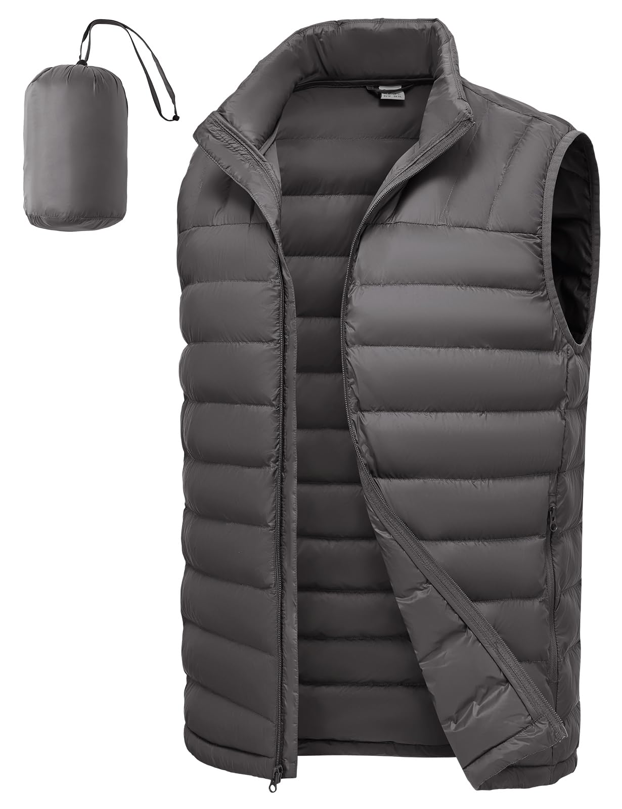 tbmpoy Men's Lightweight Packable Puffer Vest Sleeveless Puffy Outerwear Water-Resistant Bubble Jackets Work Casual Golf-picture-23