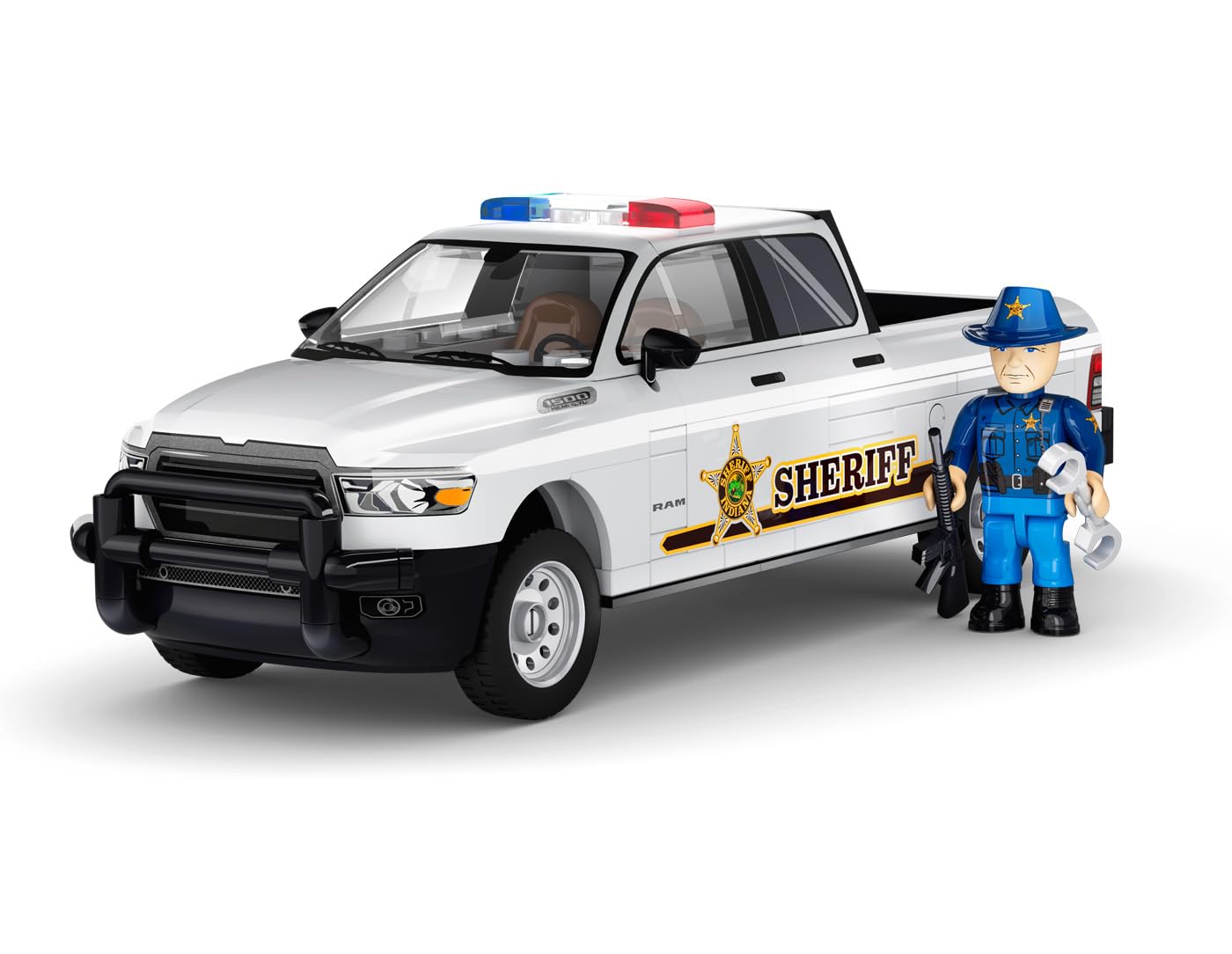 COBI-24658 Dodge Ram 1500 Sheriff Pick Up Truck Building Brick Model 1:35 211pcs