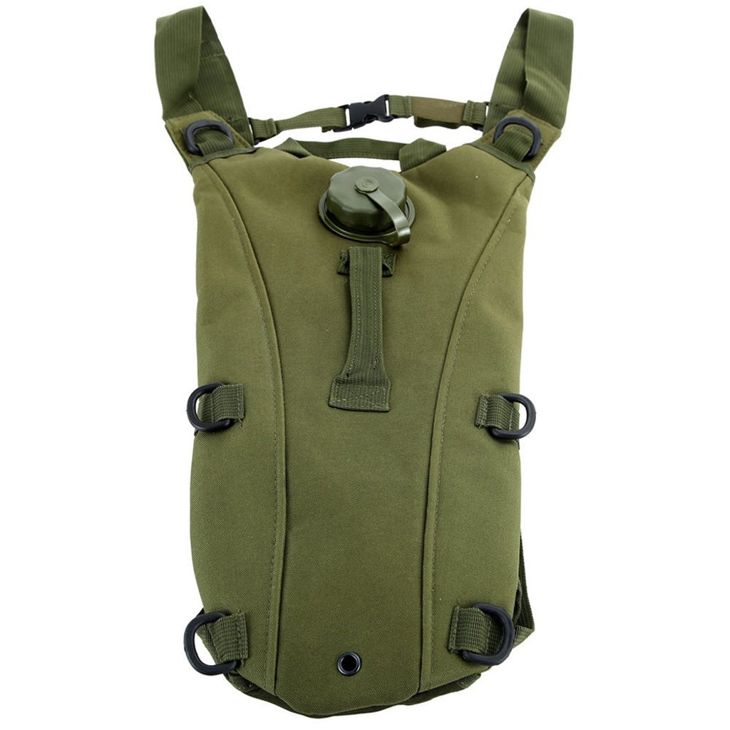 Tactical Hydration Backpack with 2.5L Water Bladder, Army Green, for Hiking and Camping-image-19