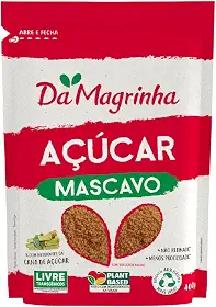 Açúcar Mascavo Da Magrinha 400g – 100% Natural, Não Refinado, Fonte de Minerais, Sem Conservantes, Sem Corantes e Sem Processos Químicos