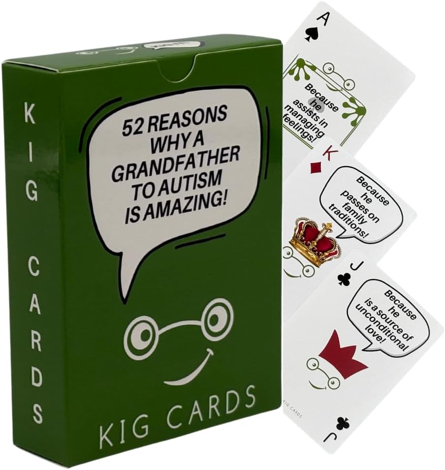 Deck of Playing Cards – Honoring Incredible Autism Fathers – Ideal for Autism Awareness and Support for Fathers Who Inspire, Protect, and Encourage Inclusion