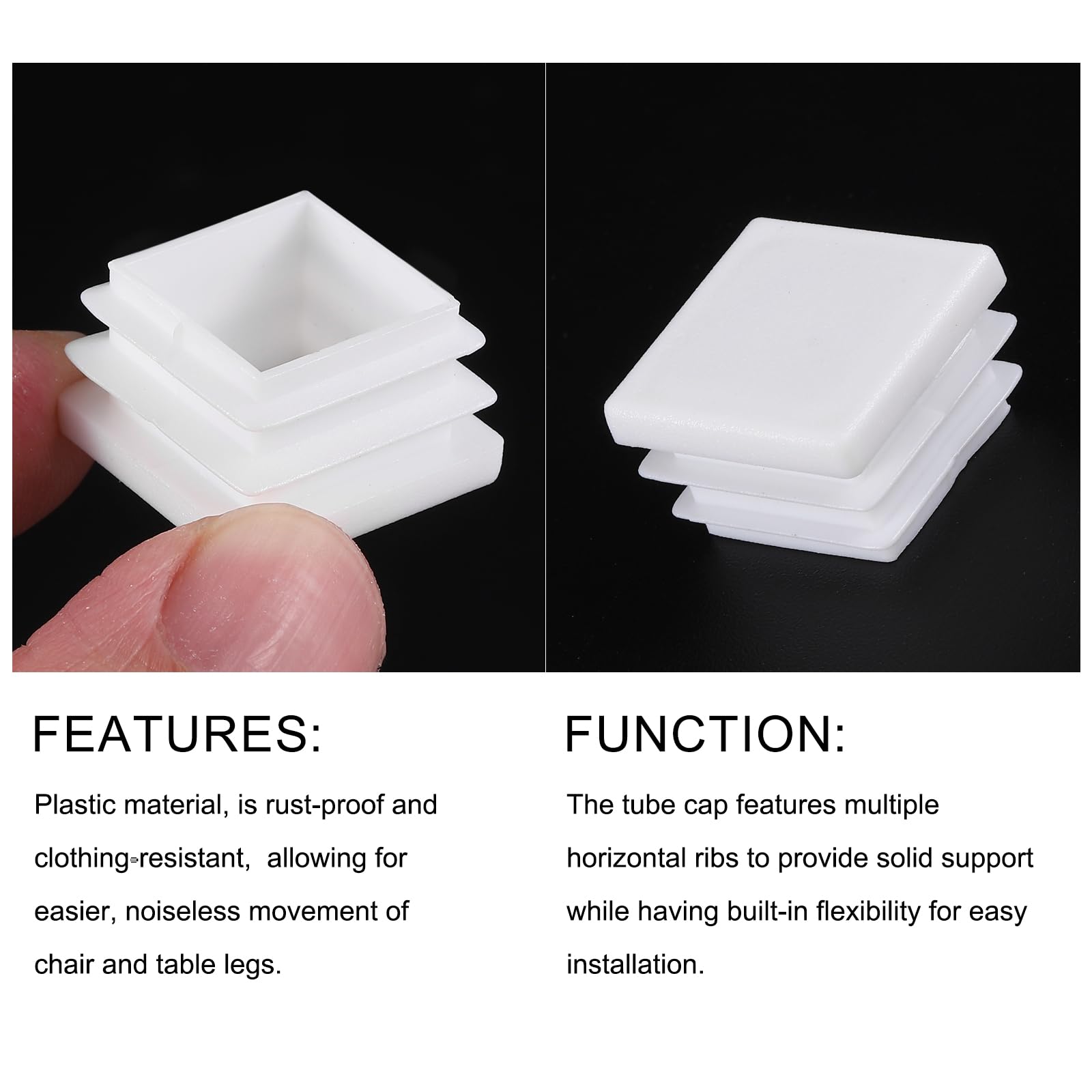 METALLIXITY Square Tube End Cap(20 x 20mm) 24Pcs - Image 4
