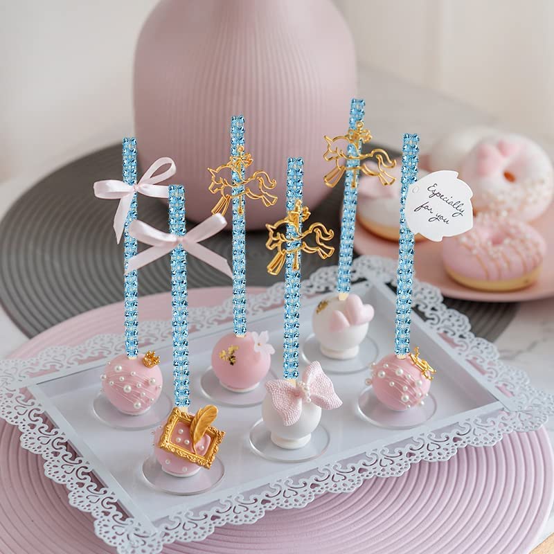 24 bastoncini di bambù per mele candite, farfalla, decorazione caramello, mela, bastoncini in legno, frutta, pop-dec bar per dessert, tavolo, tè, feste, compleanni, matrimoni, buffet (oro