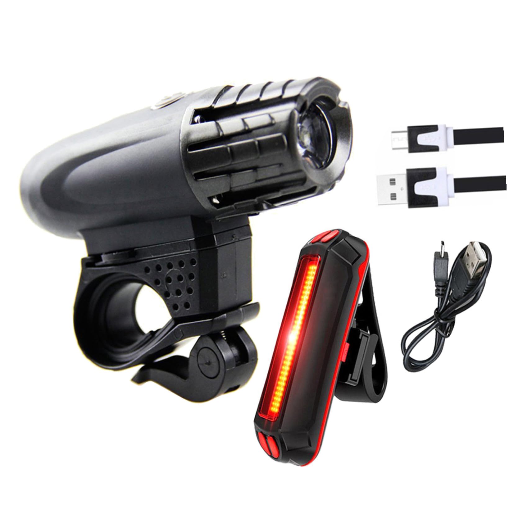 Ensemble D’éclairage de Vélo à LED USB Rechargeable, PC