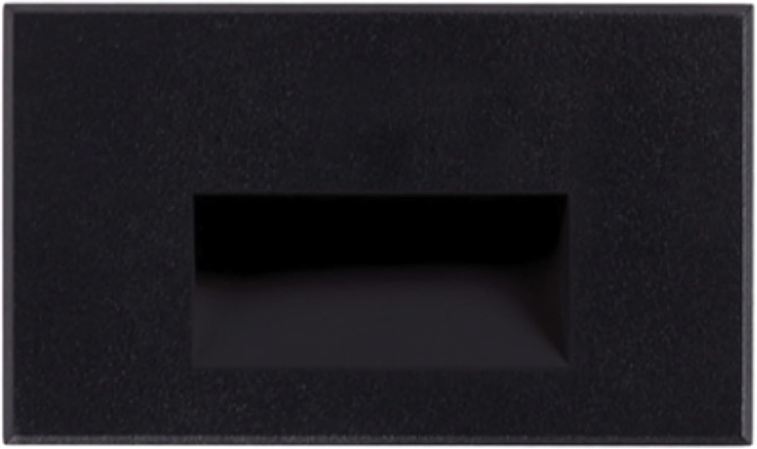 Goodlite Horizontal Black LED Step Light, 5W, 250 Lumens - 5 Color Selectable 27k-30k-35k-41k-50k, Dimmable, Indoor & Outdoor Use, Wet Rated IP65, Fits Directly in Standard 2x4 J-Box, 1ct. (G-48538)