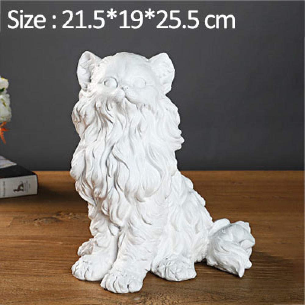 彫刻像 自宅 寝室 リビング 玄関 アウトドア 装飾 抽象的 春 猫 工芸品 Amazon.co.jp: 彫刻創造的な石膏猫の彫刻像フラワーアレンジメント