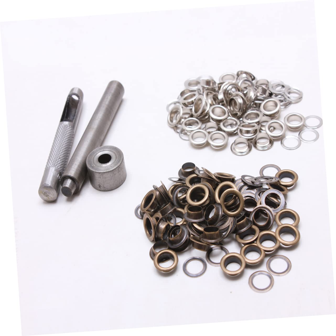 COHEALI Kit Di Occhielli Da 2 Set Da 8 Mm Con Bottoni Ad Occhiello Set Di Bottoni Ad Occhiello in Metallo Per Artigianato Scarpe Abbigliamento 100 Pezzi*2