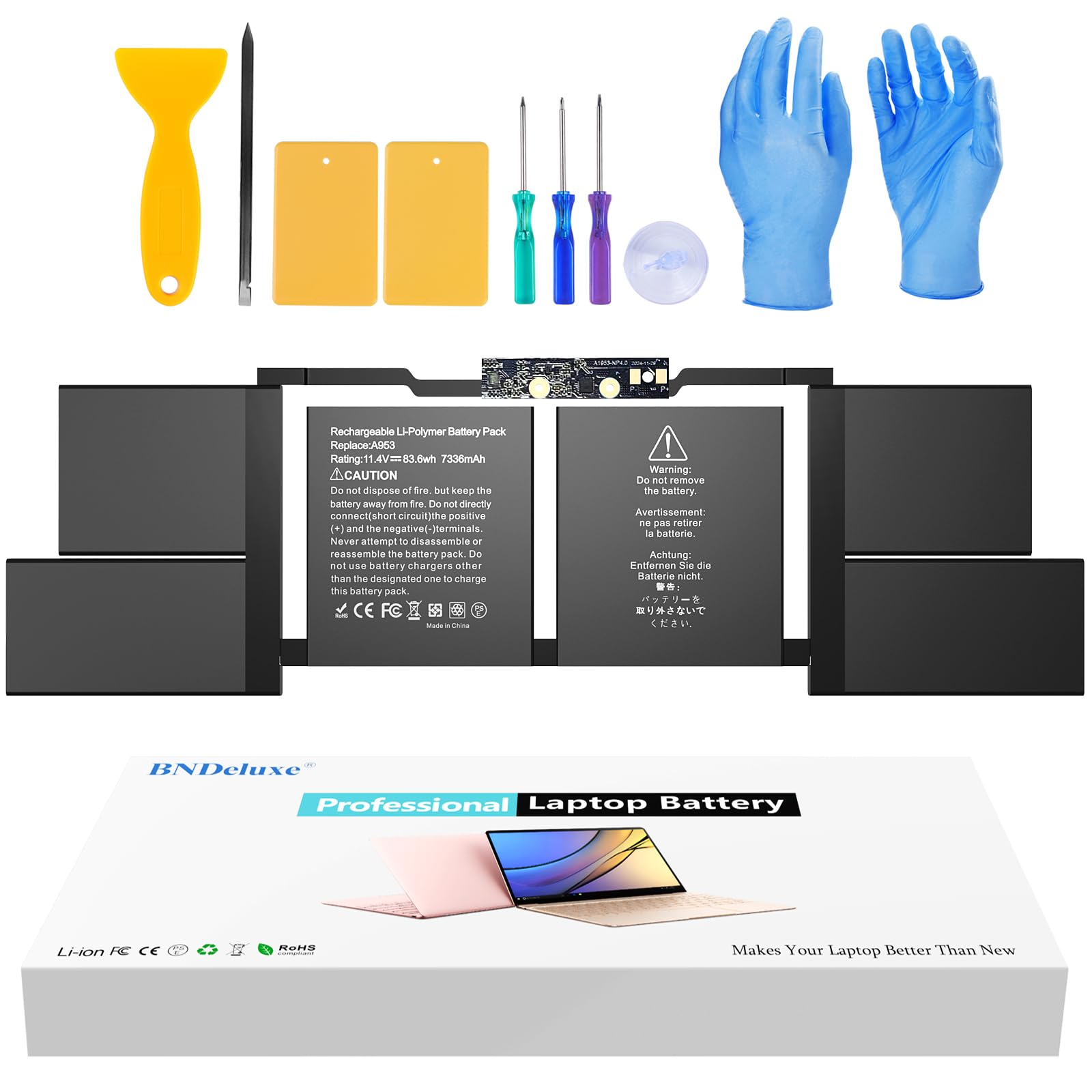 A1953 Battery A1990 MacBook pro Battery Replacement for MacBook Pro 15 inch A1990 (Mid 2018 2019) EMC 3215 3359 MV902LL/A MV912LL/A MV922LL/A MV932LL/A MV942LL/A MV952LL/A MV962LL/A 84.32LL/A