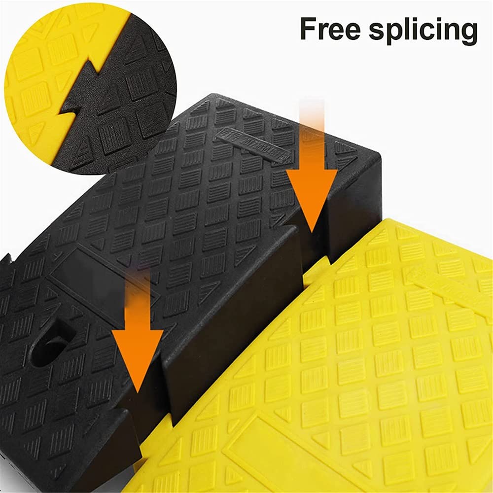 Ingresso Rampa De Motociclo, Rampe di Plastica Antiscivolo, Rampe di Guida, Rampa Portatile De Cerchio Rampa Leggera De Automobile, Rampa Resistente per Le Automobili Basse-2 Pezzi (Color : Y,