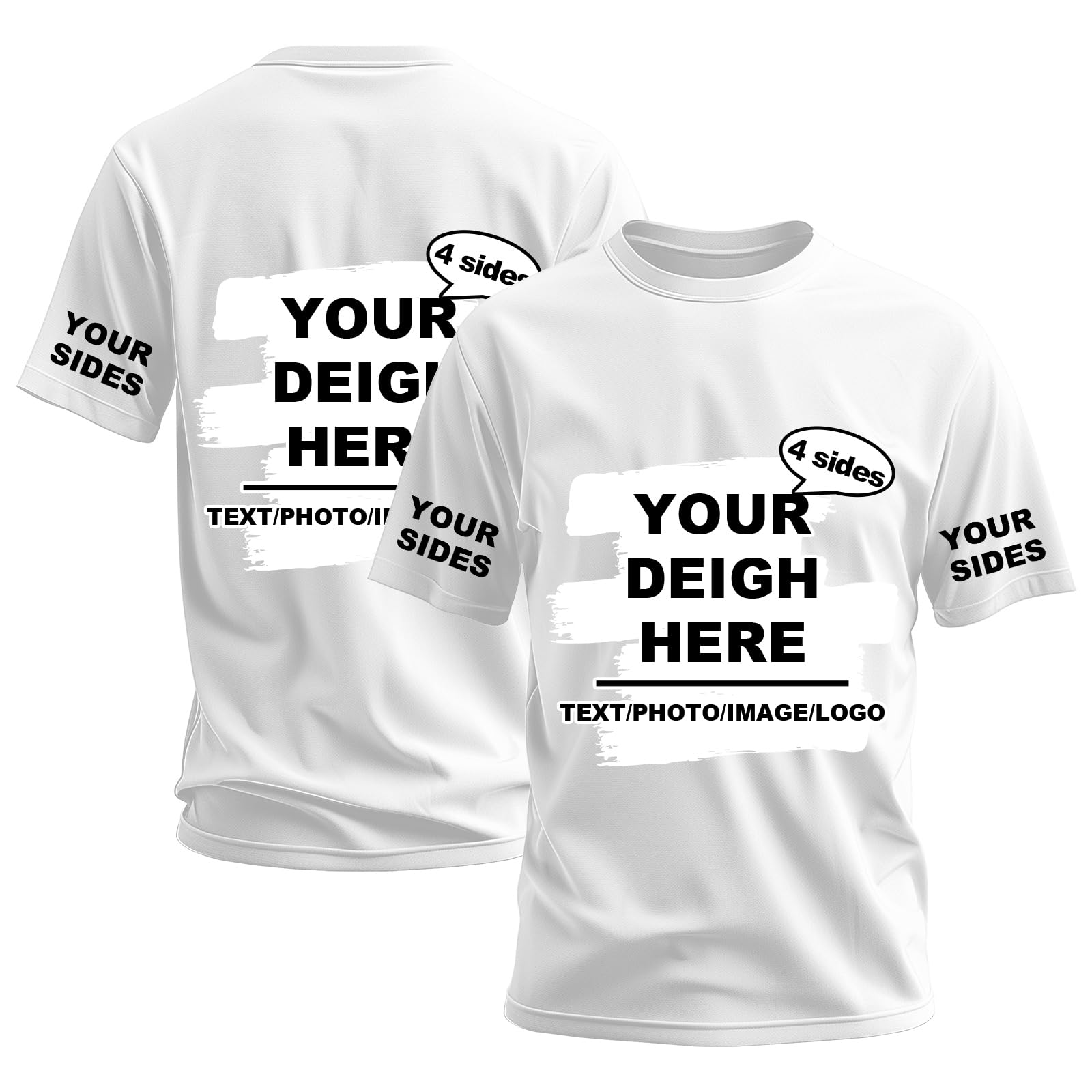 Custom T Shirts, Design Your Own Customized t Shirts Personalized Photo Text Logo Shirt