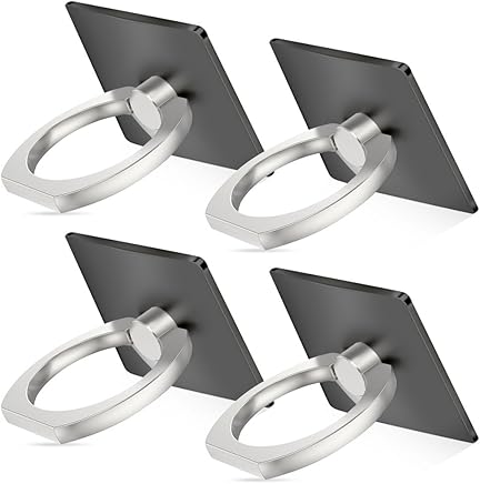 Senhai Soporte para tel?fono Celular, Grip Paquete de 4 Anillo Universal del Smartphone se Soportes de Coche para iPhone, iPad, Samsung HTC Nokia Smartphones, Tablet(4 Negro) Senhai Soporte para tel?fono Celular, Grip Paquete de 4 Anillo Universal del Smartphone se Soportes de Coche para iPhone, iPad, Samsung HTC Nokia Smartphones, Tablet(4 Negro)
