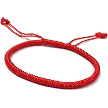 Kabala Red String Bracelet Protection, Tibetan Buddhist Lucky Rope Bracelet | Friendship Couple Lovers Promise Bracelets for Men and Women, Upgraded Adjustment Buckle, More Durable