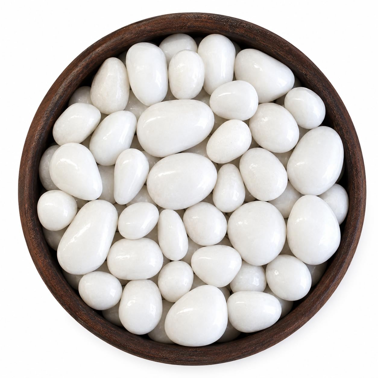 TrustBasket White Pebble Decorative Stones Marble Rock 2Kg | White Garden Pebbles for Plant Pots, Landscaping, Aquarium, Vase, Pathways & Home Décor-picture-15
