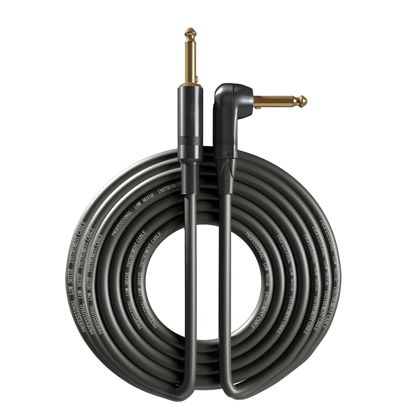Professionelles Gitarren-Audiokabel 6 M Geräuscharmes High-Fidelity-Gitarrenkabel Mit Dual-Stummschaltung, Metallgehäuse, Breite Kompatibilität, 6,35-mm-Audiokabel