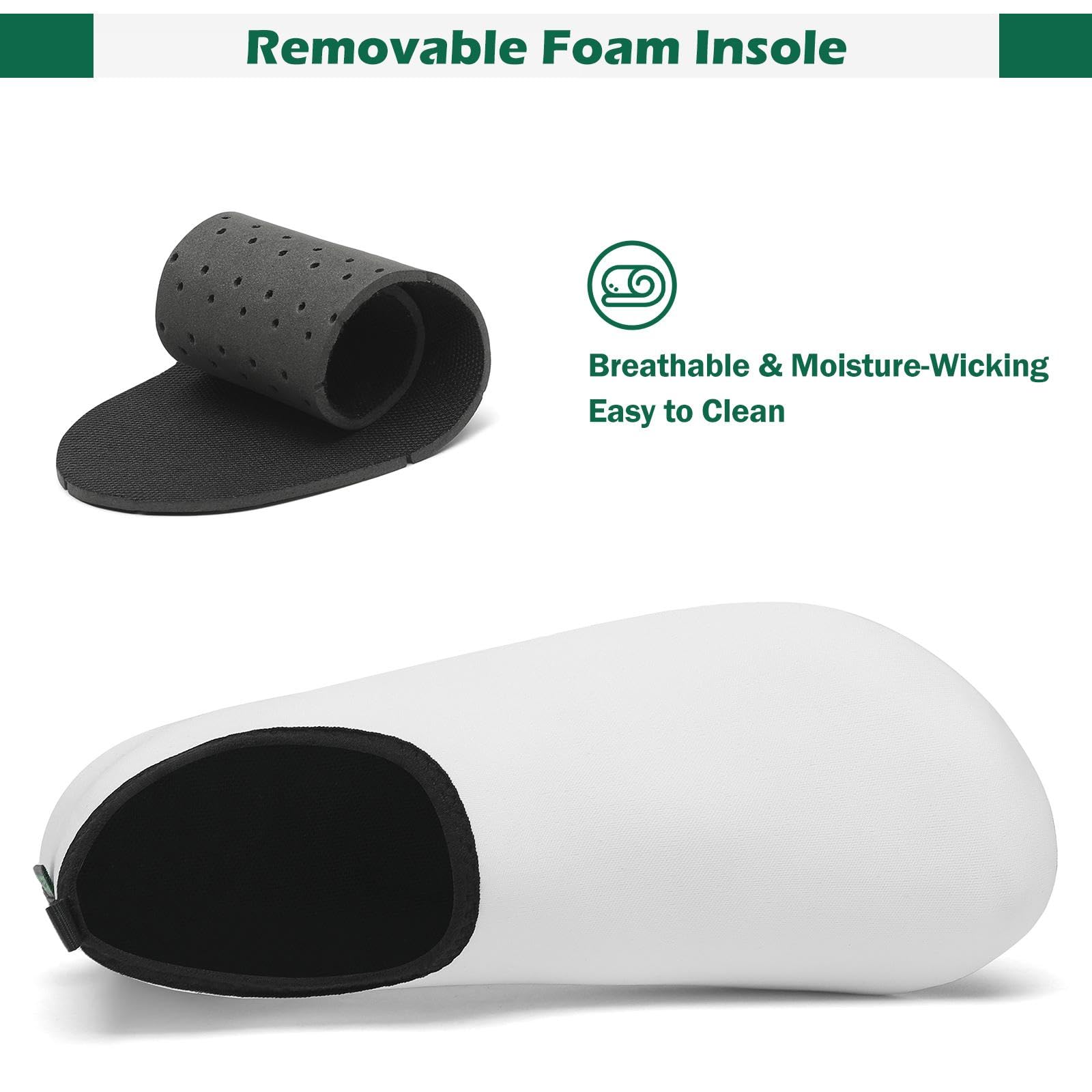 Saguaro Scarpe da Scoglio Asciugatura Rapida con 7 Fori di Drenaggio per Donna Uomo Gr.36-47