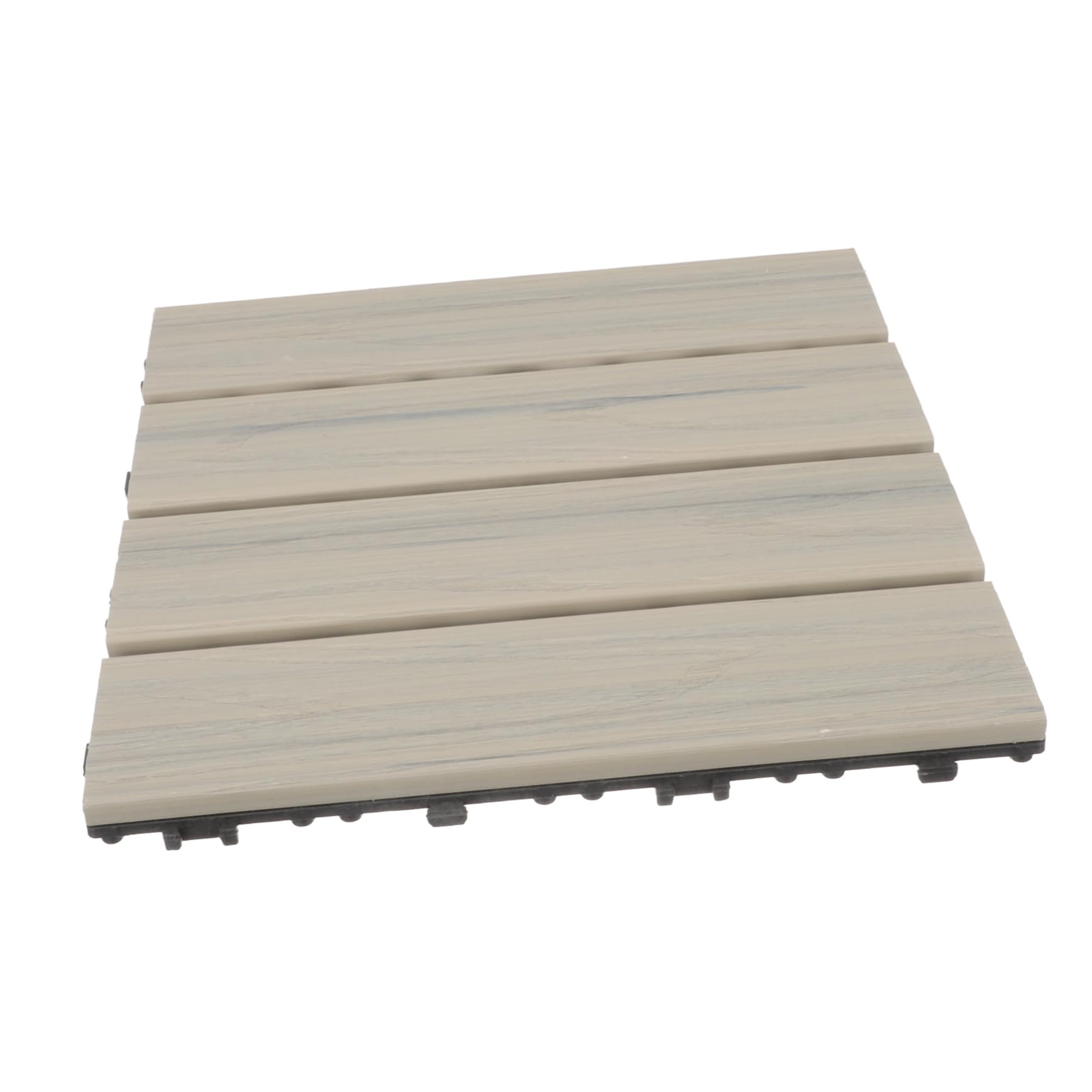 Revêtement de sol bois-plastique NUOBESTY pour balcon et terrasse extérieure emboîtable.