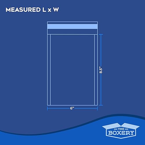 Miniatura 3 de The Boxery Bolsas transparentes de burbujas autosellantes de 6 x 8.5 pulgadas, paquete de 100 bolsas de burbujas para embalar, almacenar, mover y
