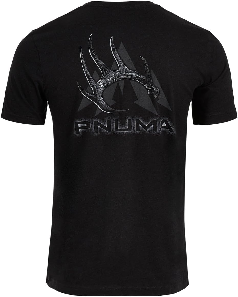 Pnuma Outdoors Dark Short Sleeve Tee, Black, Durable and Comfortable T-Shirt for All-Day Wear (SS-TS) - Image 2