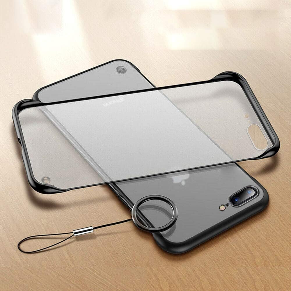 L-FADNUT Case for iPhone 7/8 iPhone SE 2020 Case Frame-Less Design Matte Hard Plastic Back Cover TPU Shockproof Bumper Corner Ultra Slim Thin Translucent Protective Phone Case for iPhone 7/8/SE 2020