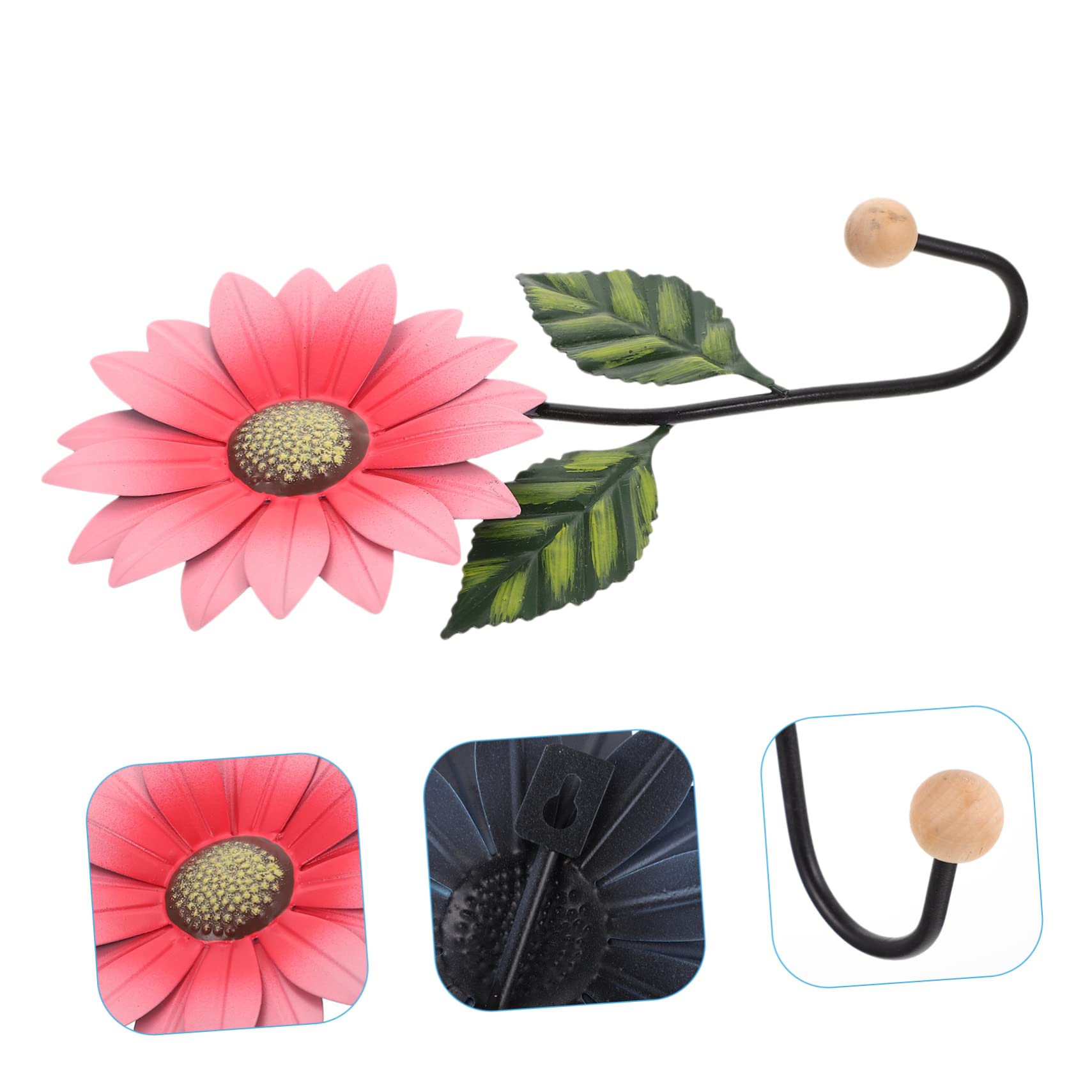 Holibanna Decorative Hooks Small Daisy Hook for Hanging Plants Iron Craft Boho Decor for Home