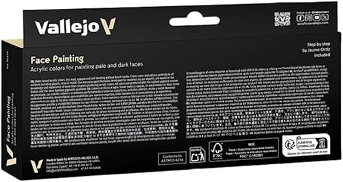 Miniatura 7 de Vallejo Juego de pintura facial, 0.6fl oz (juego de 8)