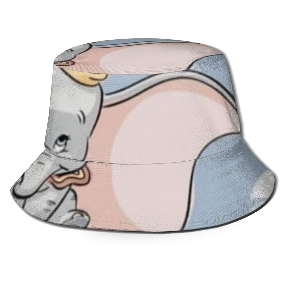 Sbbtj Unisex Brim Bucket Hat Trendy Dumbo Print Outdoor Fisherman