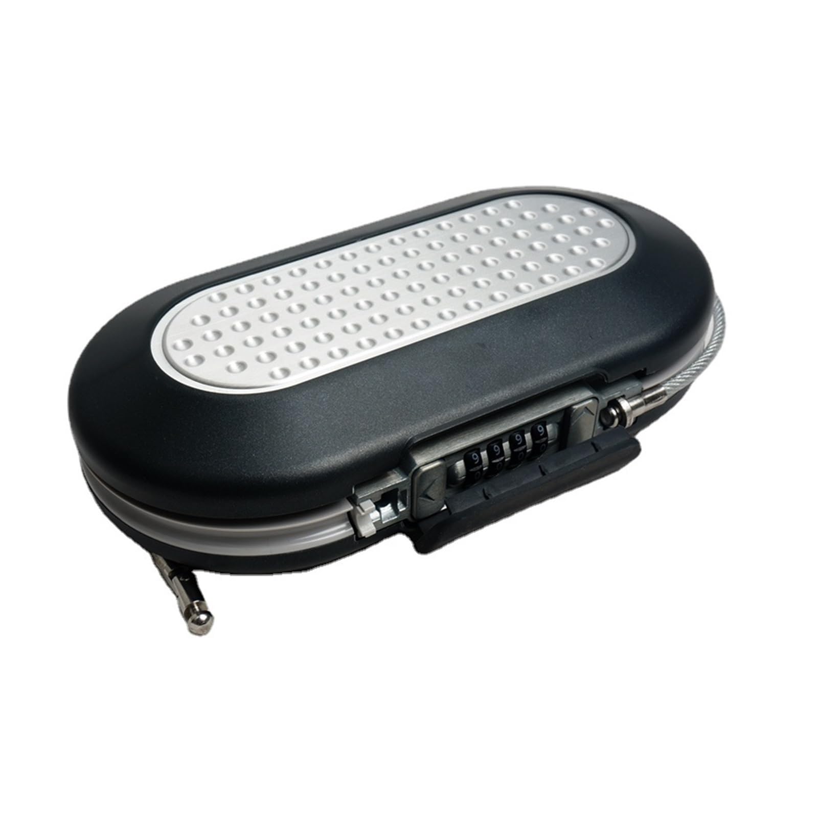 Cassetta di sicurezza, Mini cassaforte portatile con combinazione e lucchetto personale password, for gioielli, bancomat, porta cellulare, fissaggio tramite cavo metallico