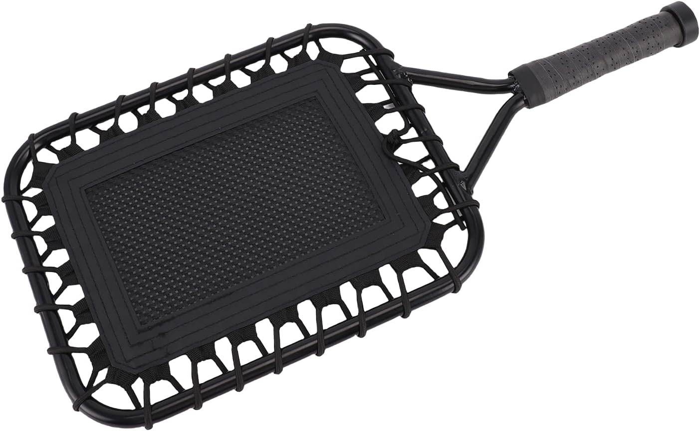 Fungo Baseball Bat, Sturdy Metal Frame with Elastic Net for Training Ground Hitting and Balls, Includes Storage Bag for Easy Carry to Field or Park