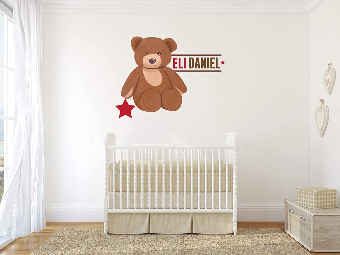 Cartoons Wall Decor Décor Decals, Stickers & Vinyl Art Animal Name U|custom Baby Name Animal Wall Stickers - Removable Pvc Decals For Nursery & Kids Room Wall Decals, Stickers & Vinyl Art - Foto 9