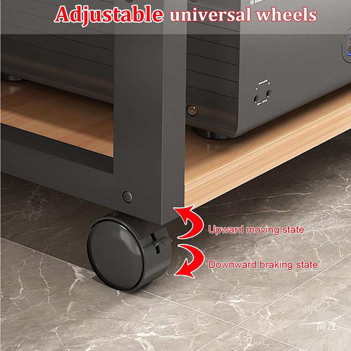3/4/5 Nivele Estanteria Audio HiFi, Mueble Equipo HiFi Estéreo Supports, Soporte HiFi Para Sala De Estar Estudio De Grabación, Con Deflector Hueco Para Equipo De Audio Y Vídeo Amplificador Gabinete(Bl