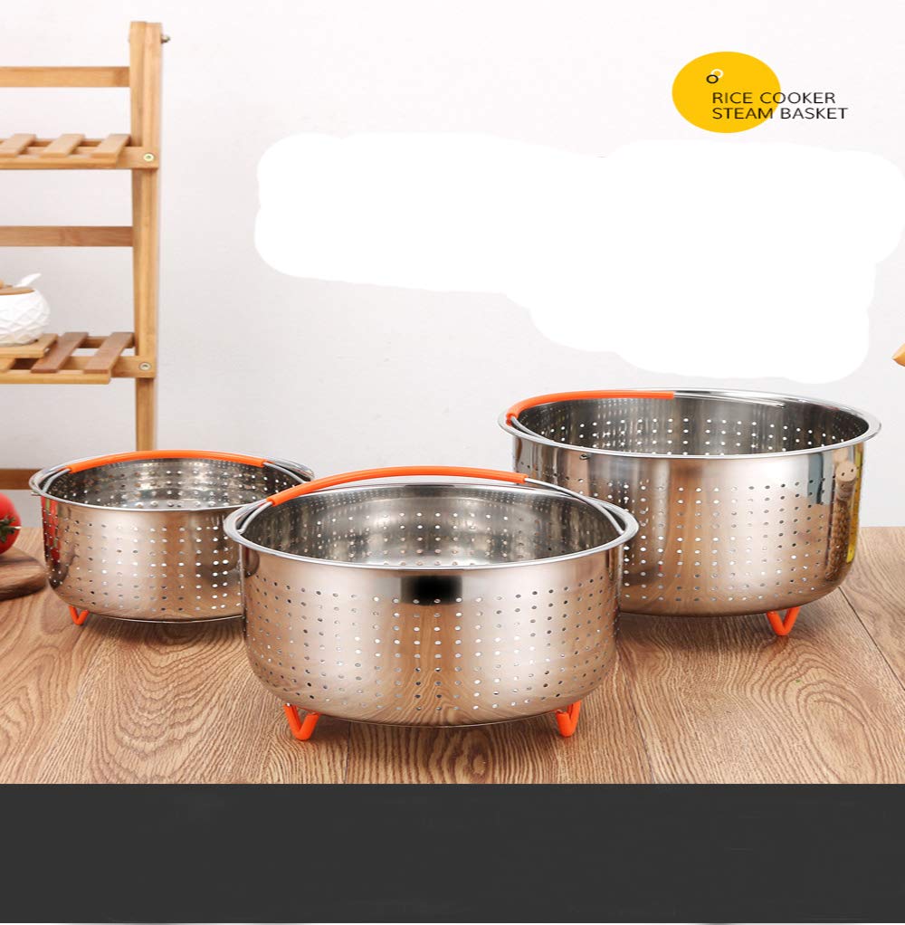 Grille Vapeur Pliable En Inox Avec Poignées Silicone - Compatible Autocuiseurs 6L Et 8L - 19,7x15,6 Cm - 10