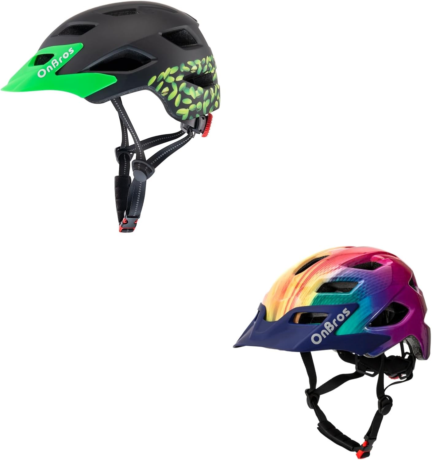 Kids Bike Helmet, Helmet for Kid 5-8-12-14 Ages Kids Helmet Boys and Girls, Bicycle for Kids with Visor, Lightweight and Adjustable Youth Bike Helmet for Scooter Road Cycling 50-57CM