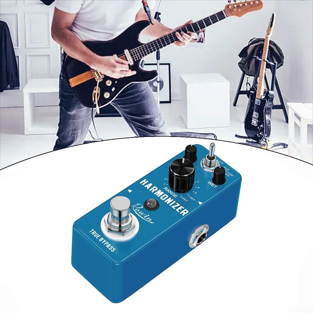 Besttoolifes Pédale d'harmonie de guitare - Pédale d'effets de pitch numérique - Guitare électrique - Bloc unique de compression - LEF-333