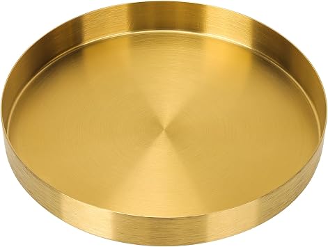 Decorative Tray Centerpiece Decor Organizer Round Trays Storage for Coffee Table Tray Home Decor for Living Room Kitchen Counter