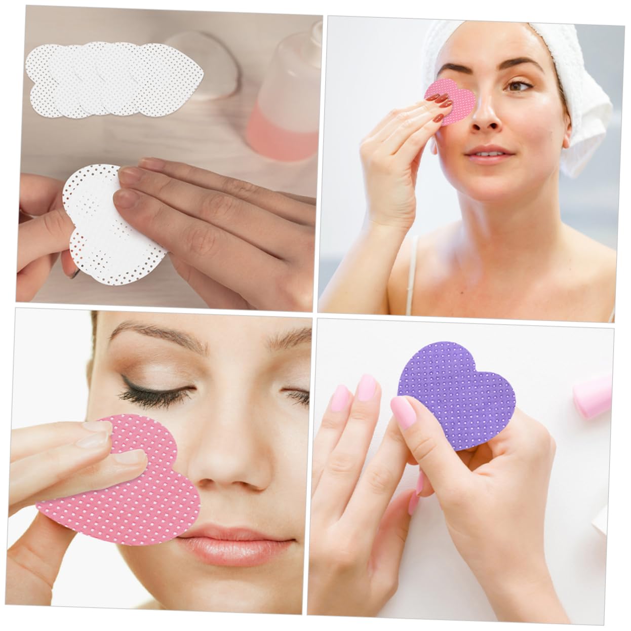 Healvian Almohadillas De Algodón Para Limpieza De Uñas y Maquillaje Por Caja Desmaquillador Para Esmalte y Extensiones De Pestañas Absorbente Para Manicura