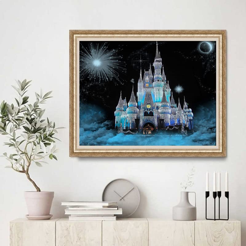 Kit Peinture Diamant Château 30x40cm - Diamants 5D - Loisir Créatif Adulte - Anti-Stress DIY