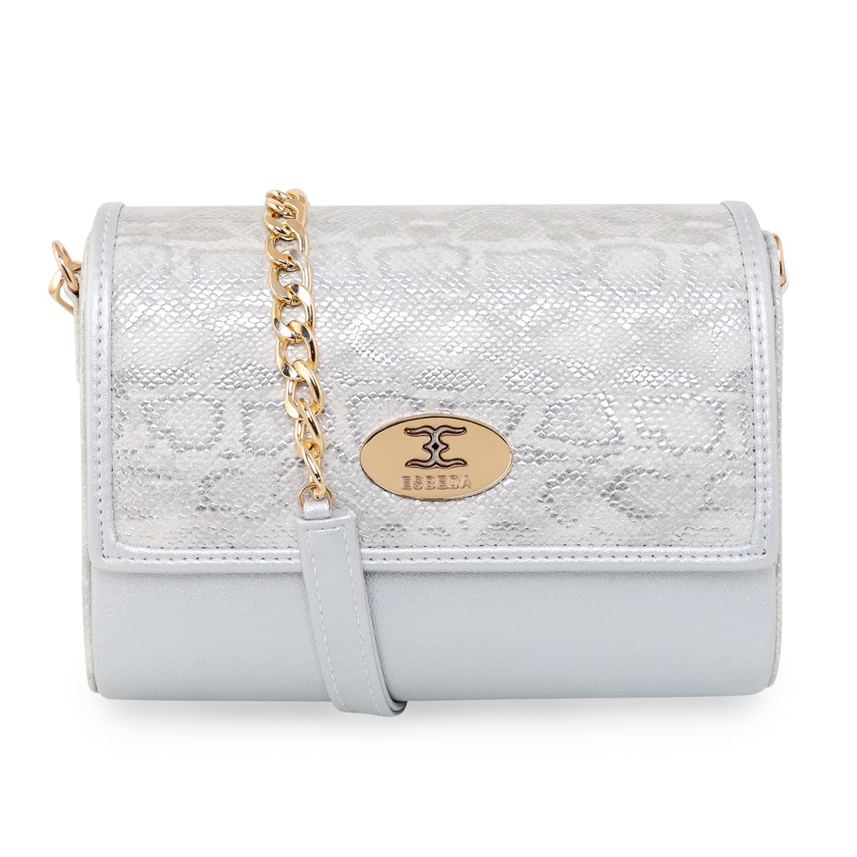 ESBEDA Silver Color Snake Art Box Sling Bag For Women (B0BLYSFLJJ) Amazon Price History, Amazon Price Tracker
