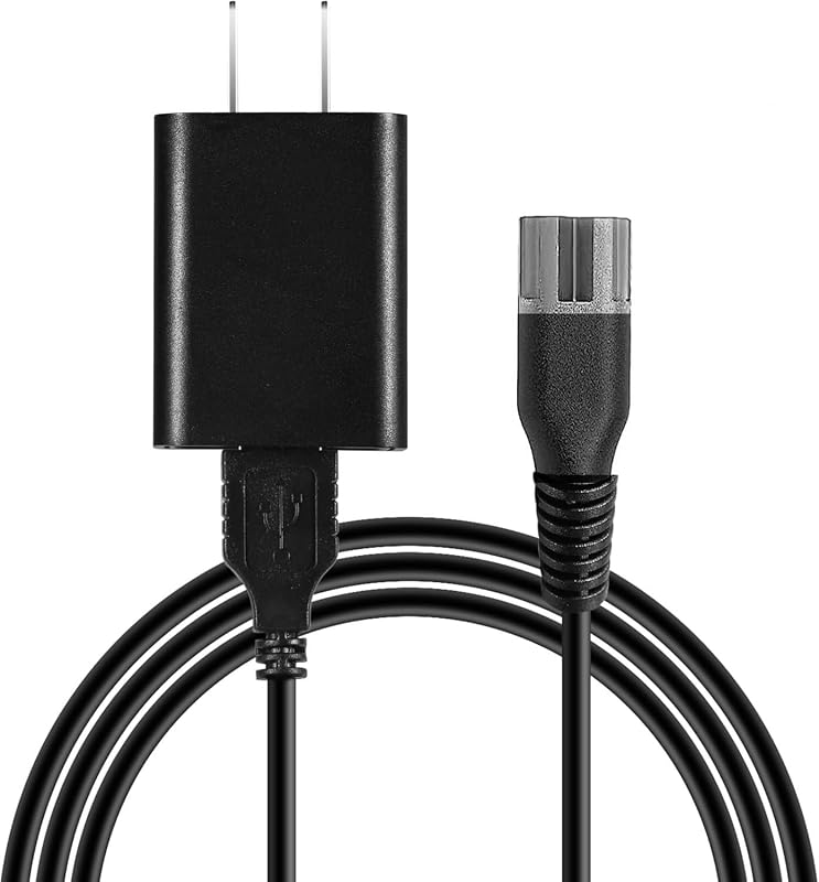 Cabo e adaptador USB de carregamento Odinxixi compatível com Wahl Cordless Magic Clip 8171, 8173 e modelos selecionados