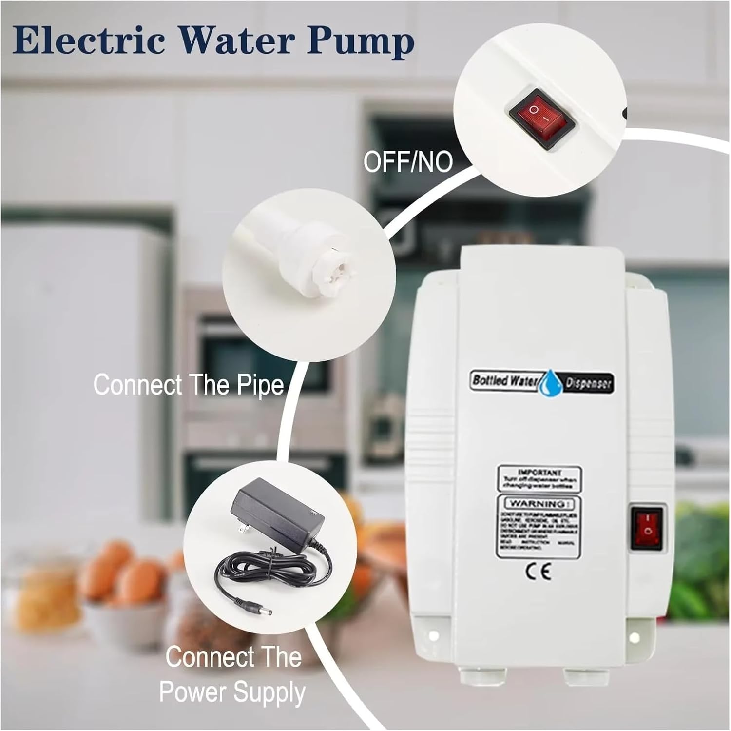 Drinking Water Pump ， Self-priming Pump ， Compatible For Coffee Machine ， Bottled Water(KJ180-EU-220V)