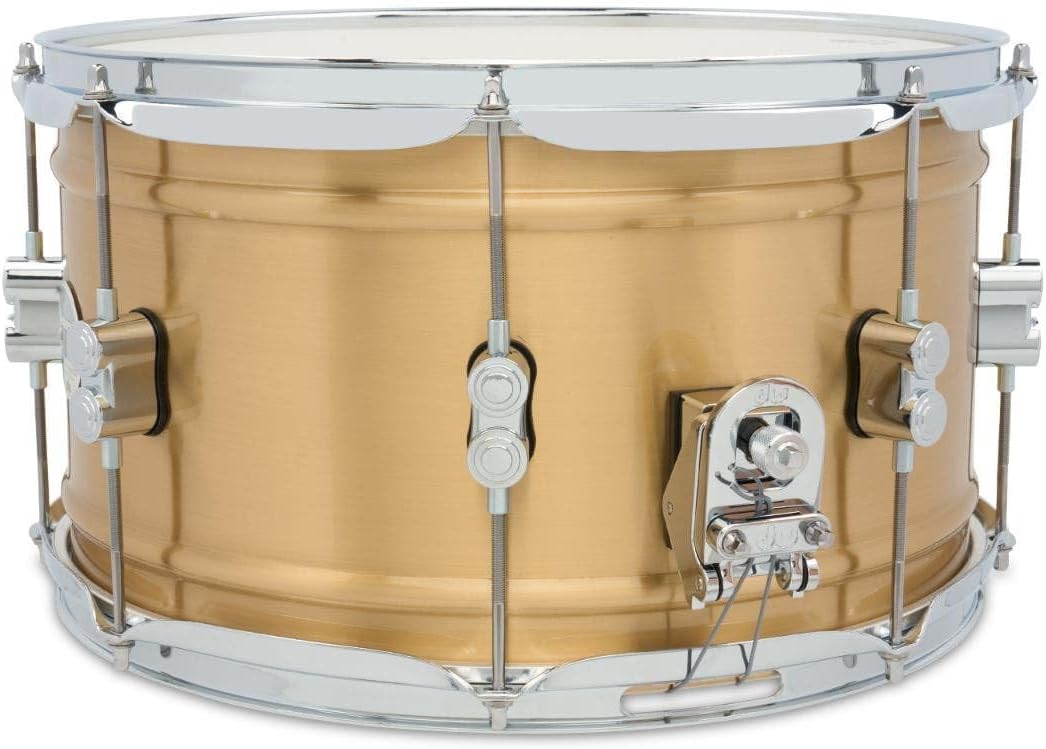 Pacific Drums Concept Series Metal Snare, 14" x 8" Brushed Brass, 1.2mm, Natural Satin