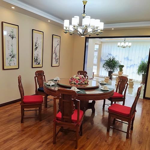 Miniatura 2 de Almohadillas para sillas de cocina, cojines para sillas de comedor, paquete de 4 unidades de cabeza redonda cuadrada de 16 x 16 x 2 pulgadas,