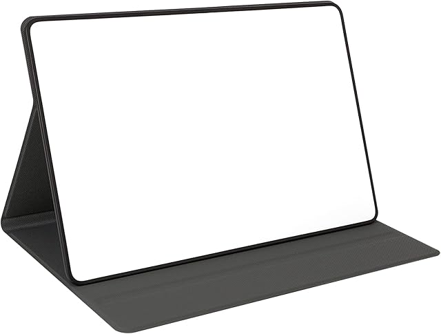 Mini Whiteboard Portable Folding Small Whiteboard Double-Sided Dry Erase Board is Suitable for Small Group Instruction, Family Message Office Desktop Meeting Kitchen Chronicle 11.8x7.8 in