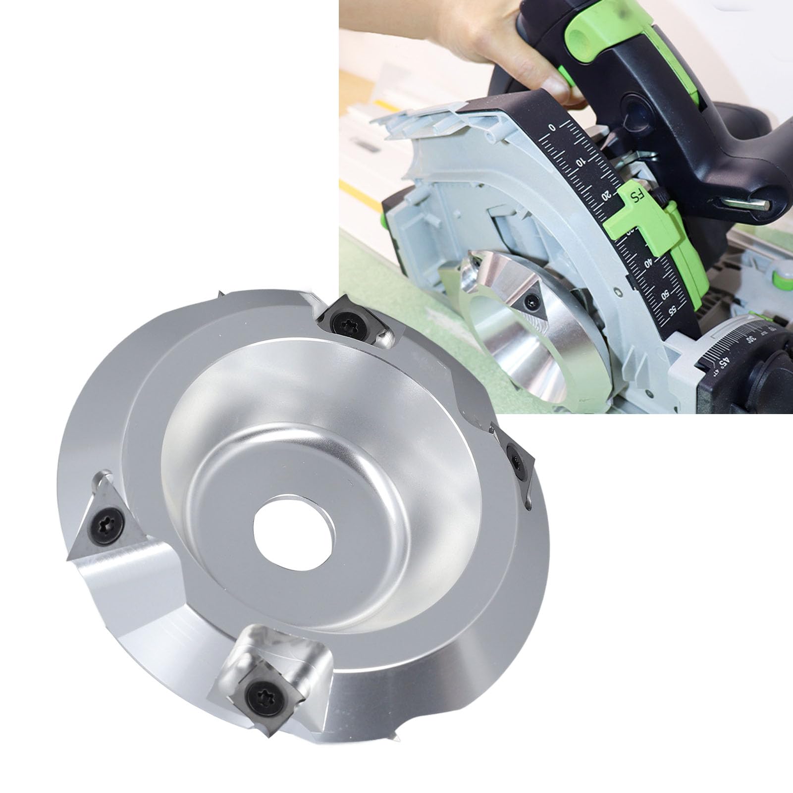 Disco de Fresado con Ranura en ángulo Recto de 90 Grados, Mecanizado CNC, Diseño Científico de Vanguardia, Material de Acero Duradero, Caja de Almacenamiento Incluida para un