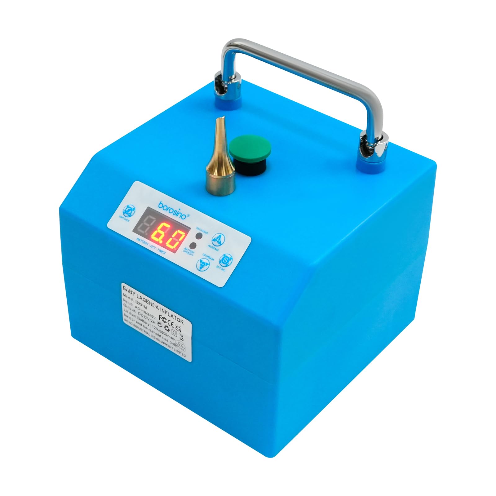 Pompe à ballon électrique avec écran LCD 6600 mAh 1,75 kg