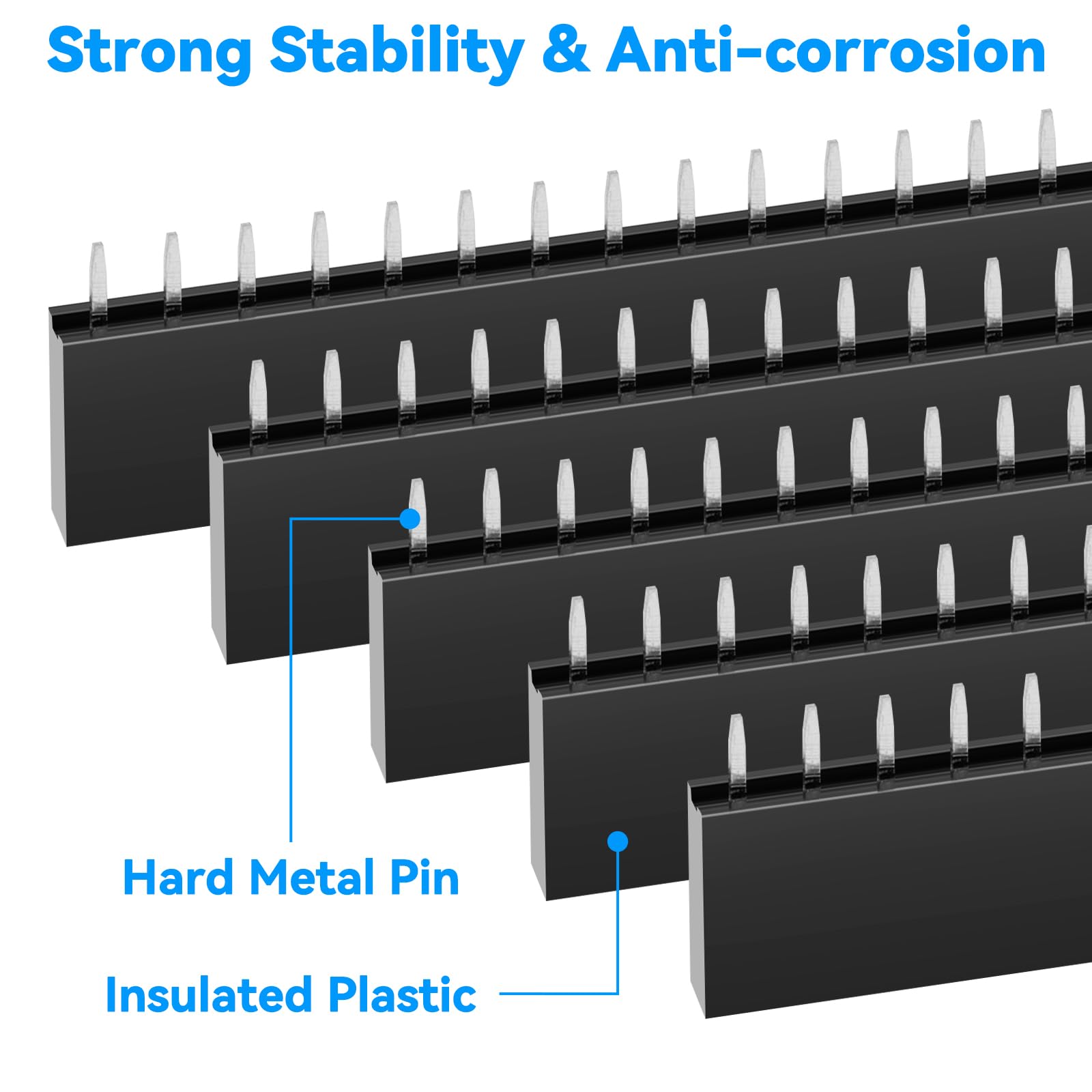 Arduino Wire Straight Header Plate 5 Pack - 40 Pin 2.54mm Female Single Row Straight For ...
