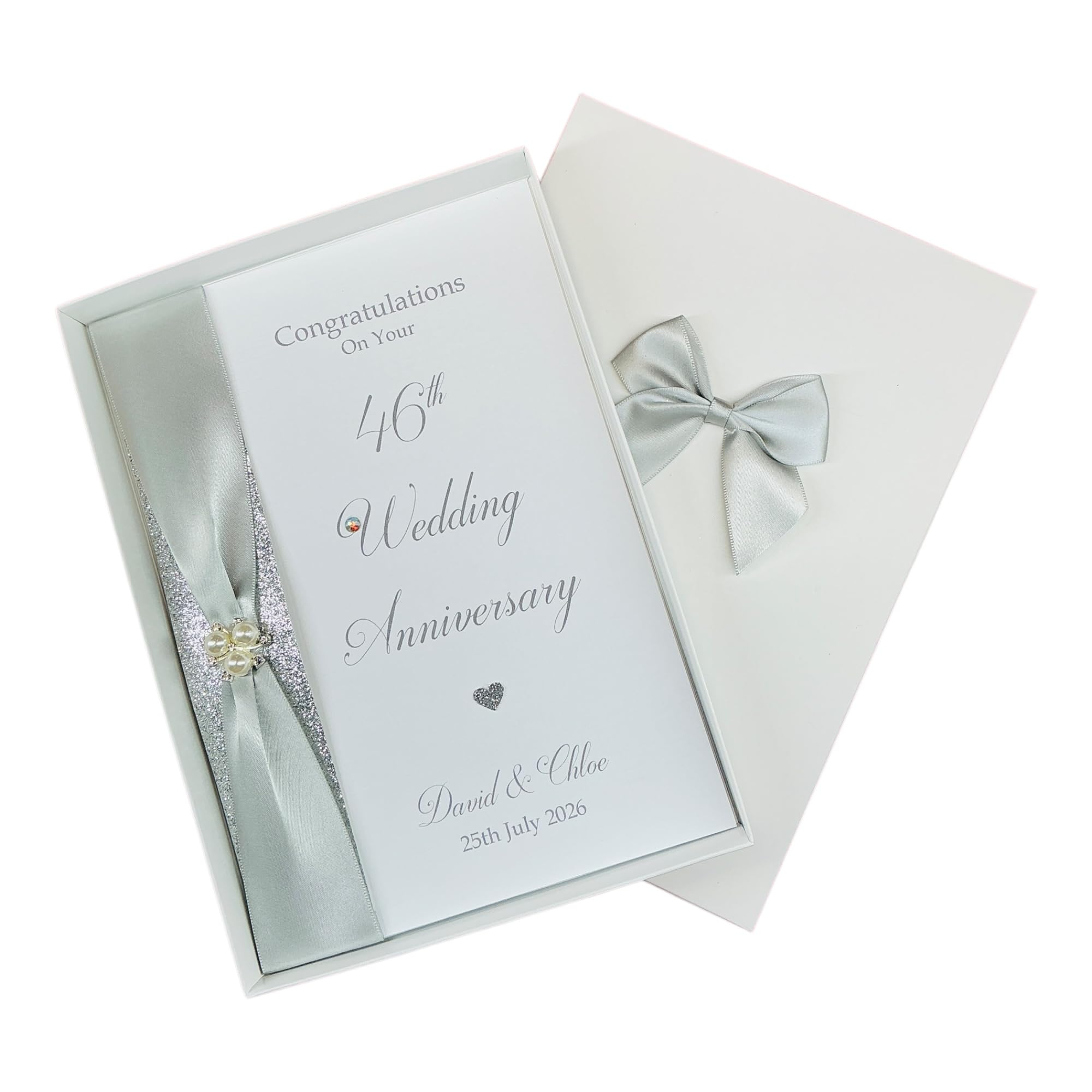 46th Wedding Anniversary Card - Games 46 Year Forty Sixth Anniversary Luxury Greeting Card, Personalised Gift for Wife, Husband, Couple, Friends - A5 Card - 20 Colours to Choose