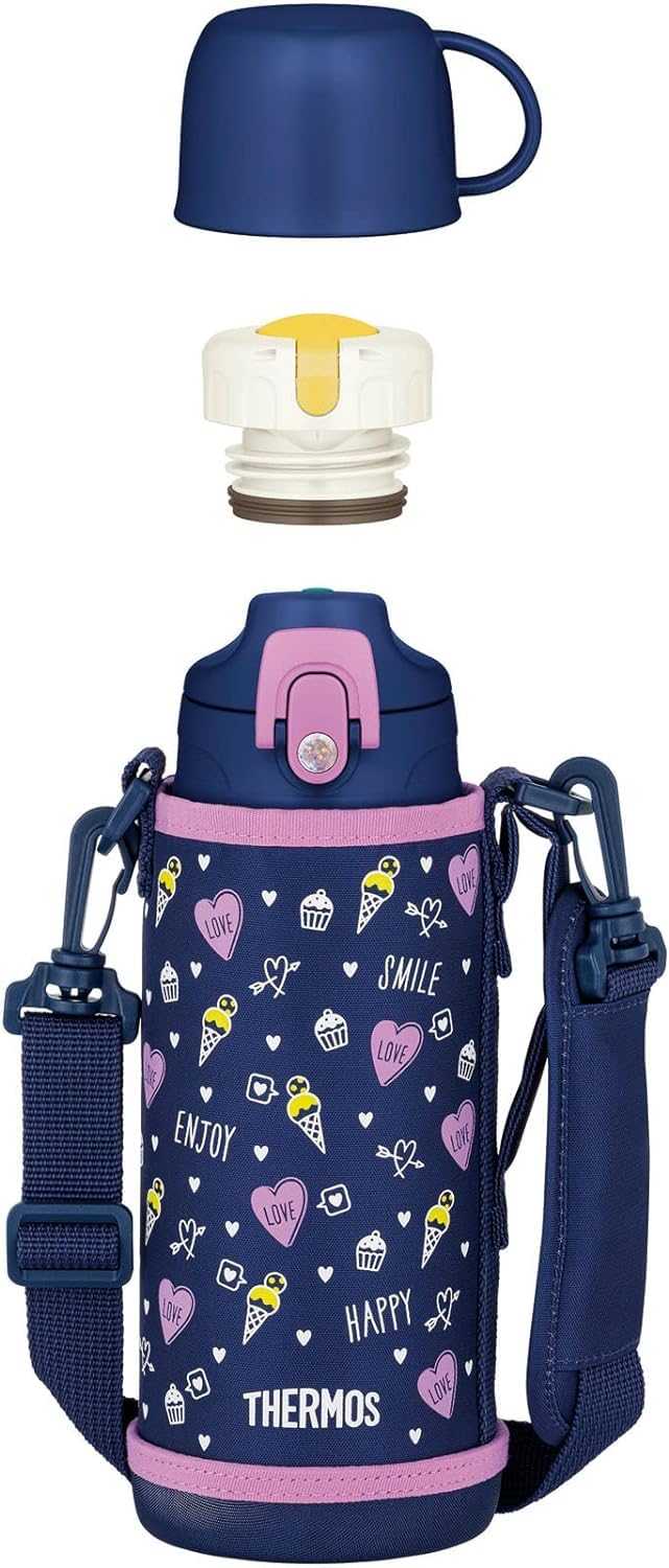 Amazon | サーモス 水筒 真空断熱2ウェイボトル 0.8L/0.83L ネイビー
