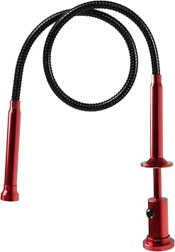Flexible Claw Grabber Pickup Tool,28.4 in Claw Grabber Tool with LED Light Grabbing Tool Claw Grabber Pickup Tool for Litter Pick Home Sink Drain and Metal Small Items Red